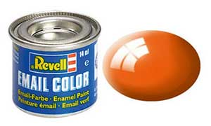Revell 32130, 30 RAL2004 Orange gloss (Humbrol 18), 14 ml., enamel paint "Revell Email color" (Оранжевый глянцевый, 14 мл., эмалевая алкидная краска «Ревелл Имэйл колор»)